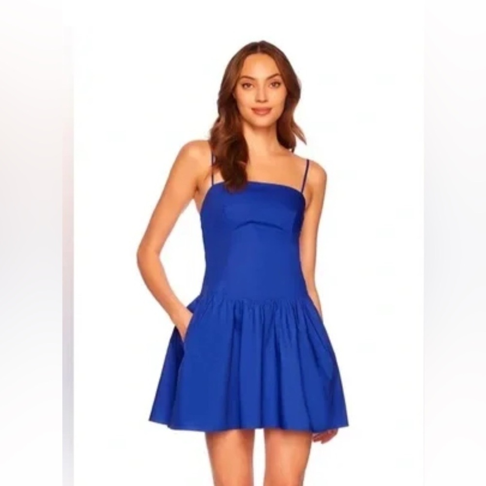 Susana Monaco Black Monaco Poplin strap dress
